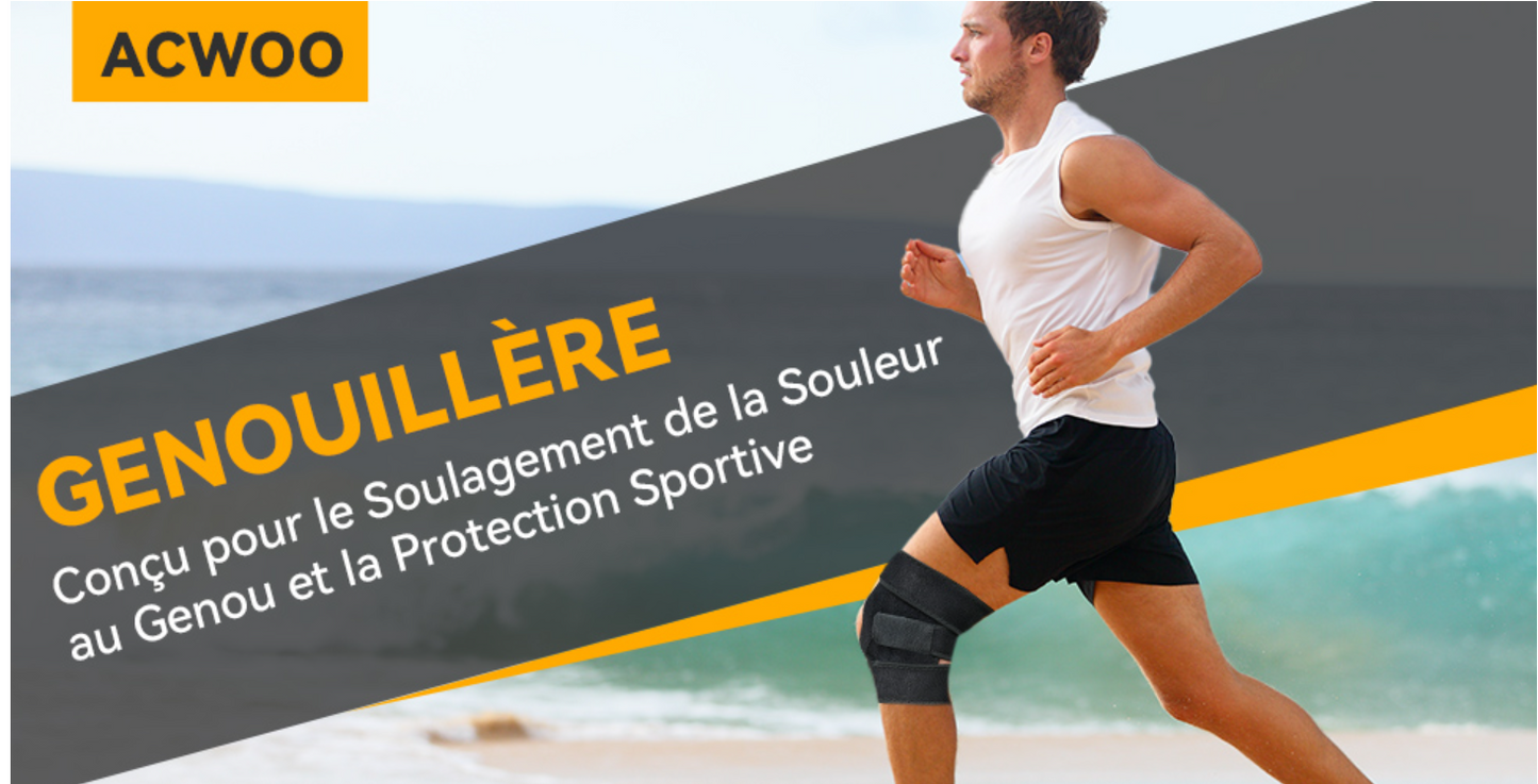 ACWOO Genouillère de Sport, Genouillère avec Stabilisateurs