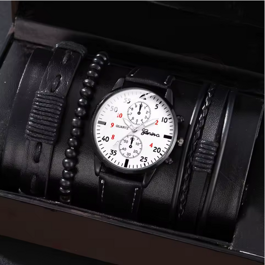 Hommes d'affaires montres de luxe bracelet en cuir