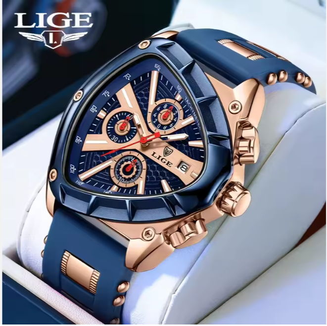 LIGE Original Montre de luxe pour hommes