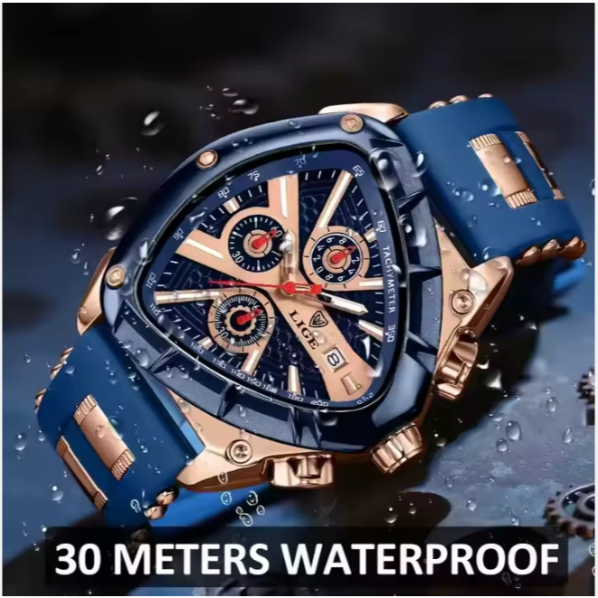 LIGE Original Montre de luxe pour hommes