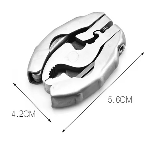 Mini Multi-fonction Tortue Retour Pince En Acier Inoxydable 9 En 1