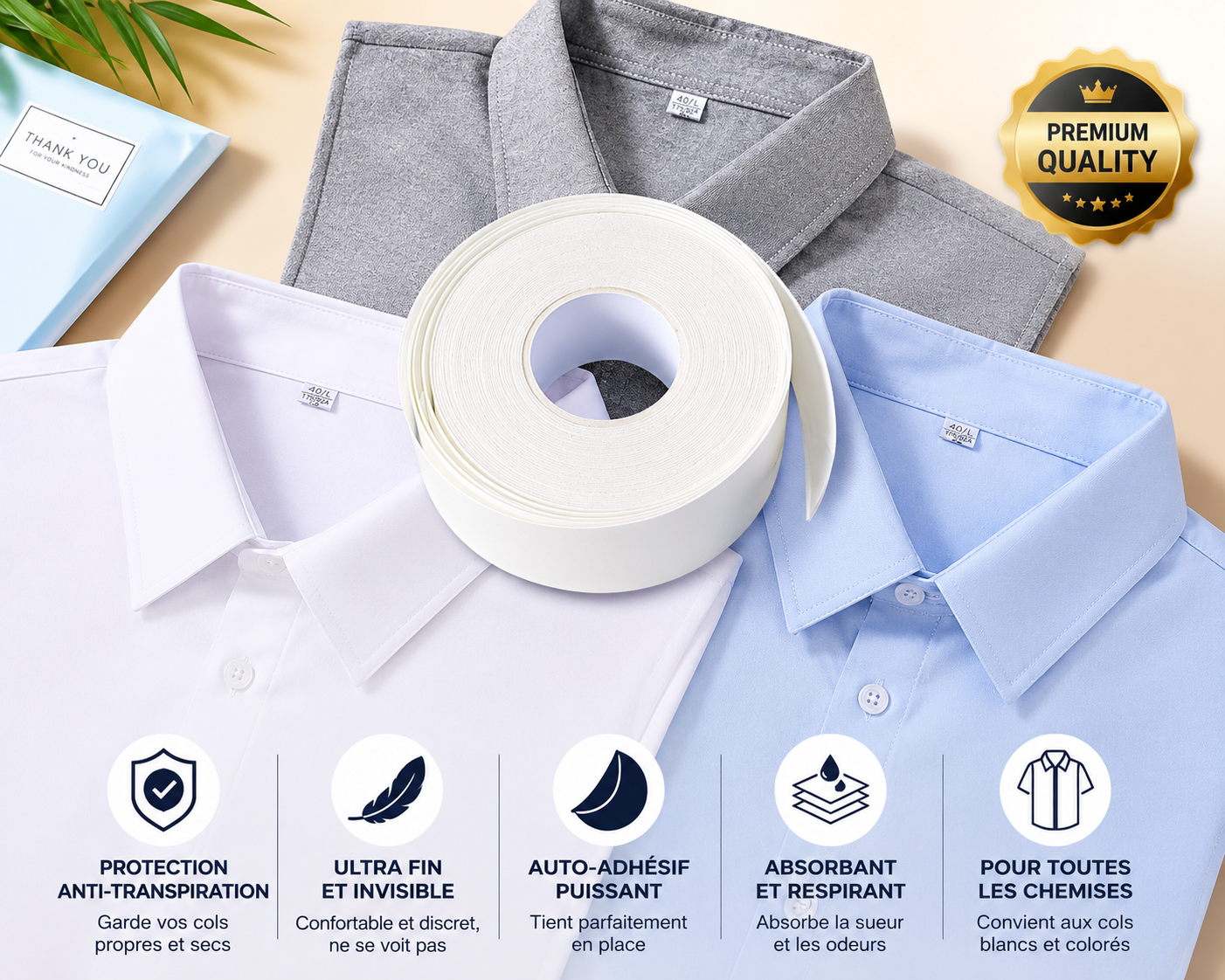CollarShield™ – Protection Invisible Anti-Transpiration