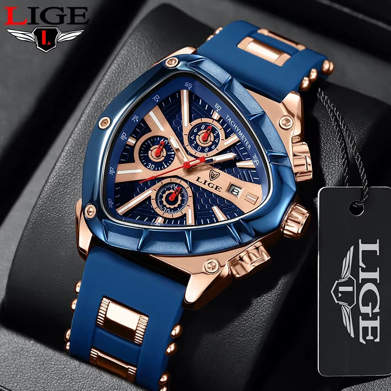 LIGE Original Montre de luxe pour hommes